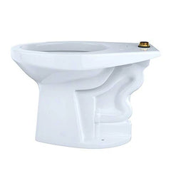 TOTO Toto CT705ULN#01 Elongated Floor-Mounted Flushometer ADA Compliant Toilet Bowl with Top Spud Cotton White