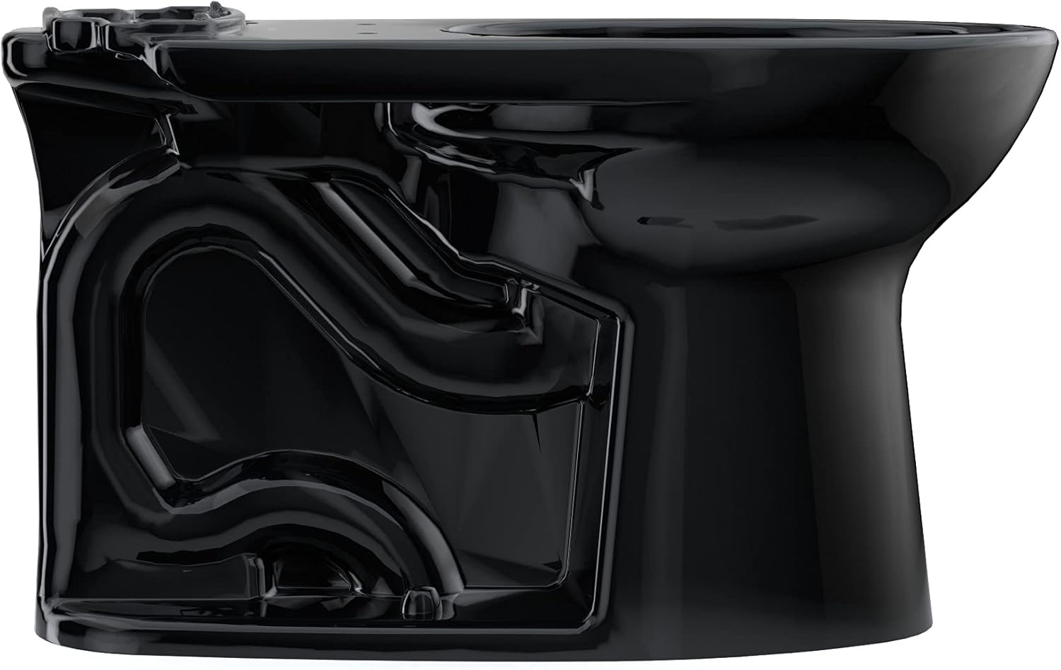 TOTO TOTO C776CEF#51 Drake Elongated Universal Height Tornado Flush Toilet Bowl Ebony