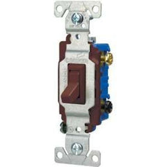 EATON Eaton Wiring Devices 1303-7B 3-Way Toggle Switch 120 VAC 15 A