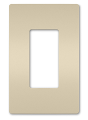 LEGRAND Pass & Seymour RWP26LA Screwless 1G Wall Plate Light Almond