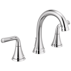 DELTA FAUCET Delta 3533LF-MPU Kayra Two Handle Widespread Bathroom Faucet Chrome