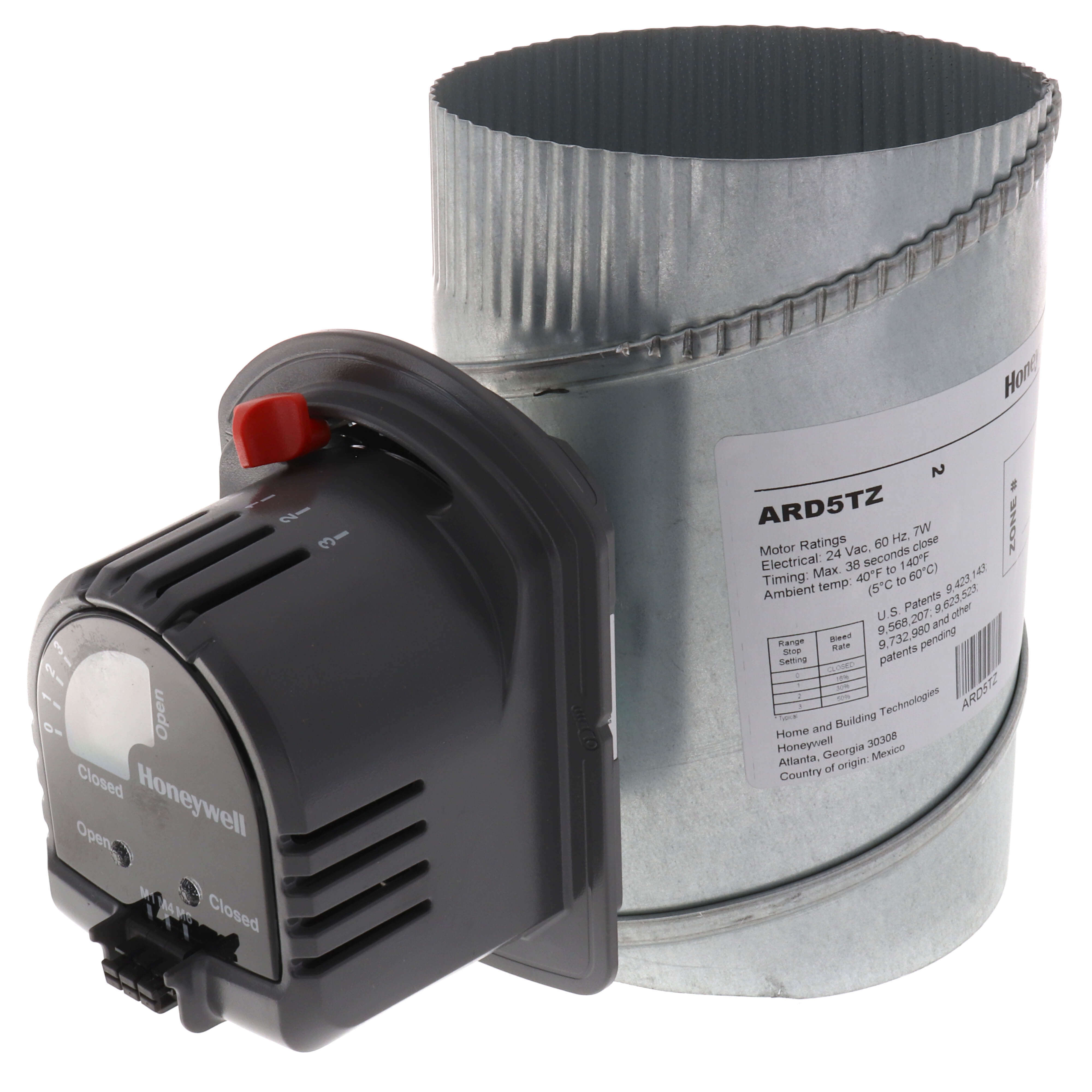 RESIDEO Resideo ARD5TZ 5 Inch Automatic Round TrueZONE Damper