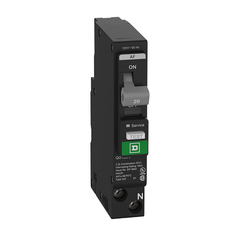 SCHNEIDER ELECTRIC Square D QO120PAF Mini Circuit Breaker 20A 120VAC