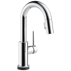 DELTA FAUCET Delta Faucet 9959T-DST Trinsic Single Handle Pull Down Bar Faucet in Chrome