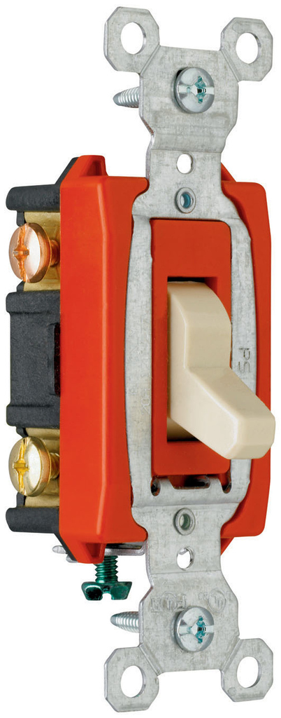 LEGRAND Pass & Seymour CS20AC3GRY 3-Way Heavy Duty Toggle Switch 120/277 VAC 20 Amp