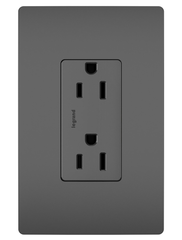 LEGRAND Pass & Seymour 885-TRBK Decorator Tamper-Resistant Receptacle 15A 125V Black