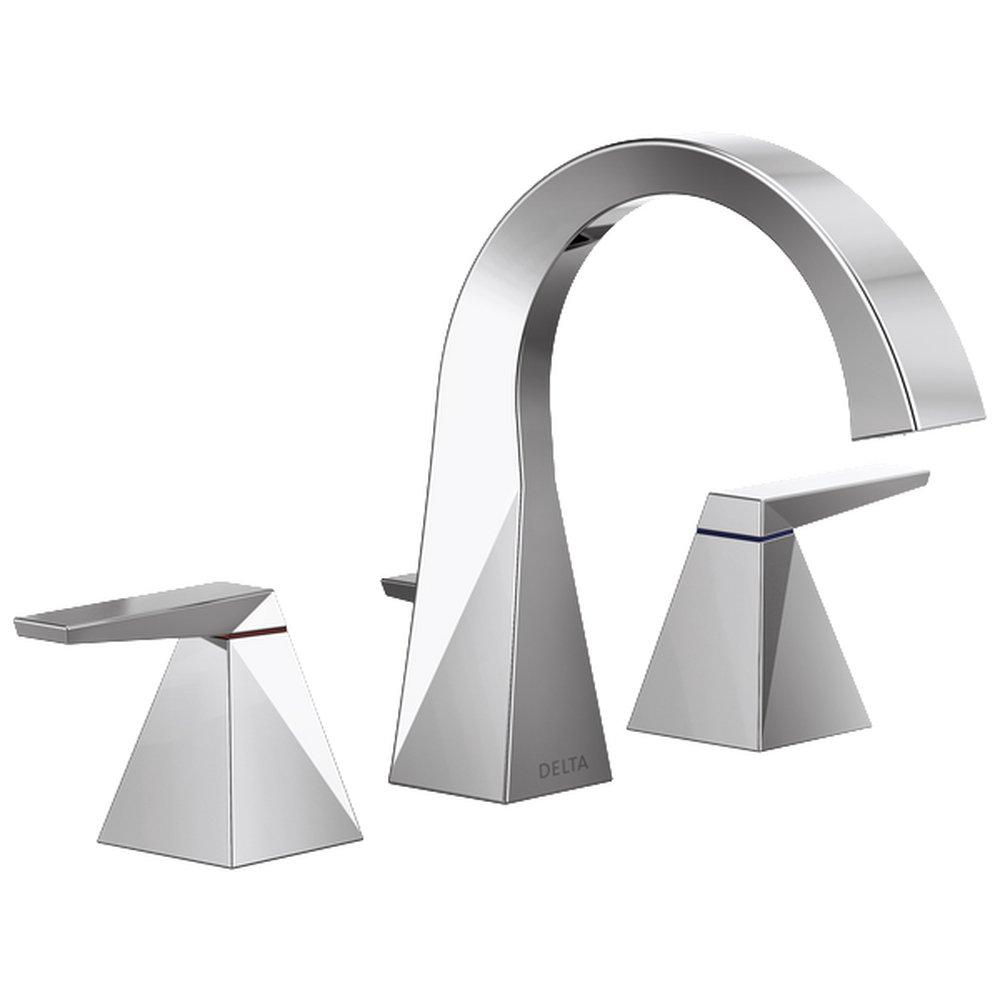 DELTA FAUCET Delta Faucet 35546-PR-MPU-DST Widespread Bathroom Sink Faucet in Polished Chrome
