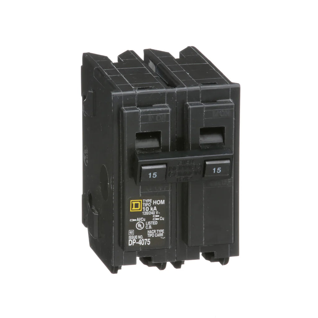 SQUARE D Square D HOM215 Miniature Circuit Breaker 15 Amp 120/240 Volt