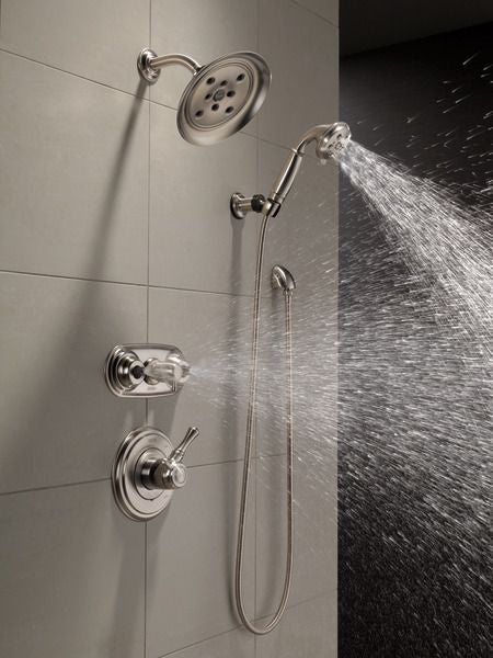 DELTA FAUCET Delta Faucet T17297 Cassidy Two Handle Single Function Shower Faucet in Chrome (Trim Only)