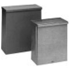 EATON B-Line (Eaton) 664RTSC NEMA 3R Steel Screw Cover Junction Box With Knockouts