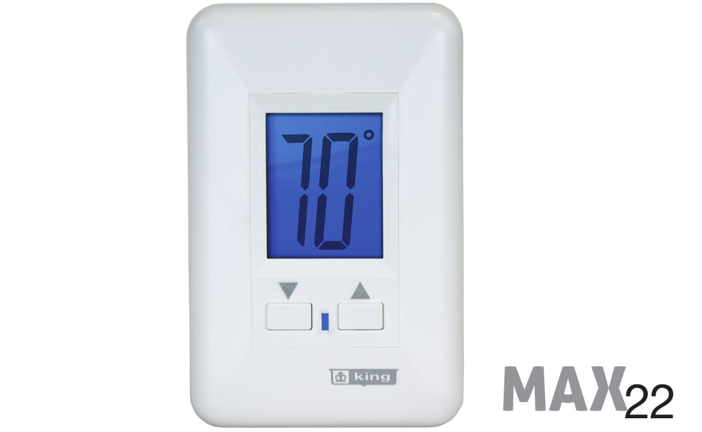 KING ELECTRIC King Electric ES230-R Thermostat Electronic 208/240V 22AMP