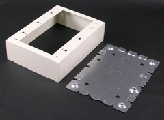 LEGRAND Legrand V5748-3 Wiremold 4-5/8 x 6-1/2 x 1-3/4 3-Gang Switch and Receptacle Box