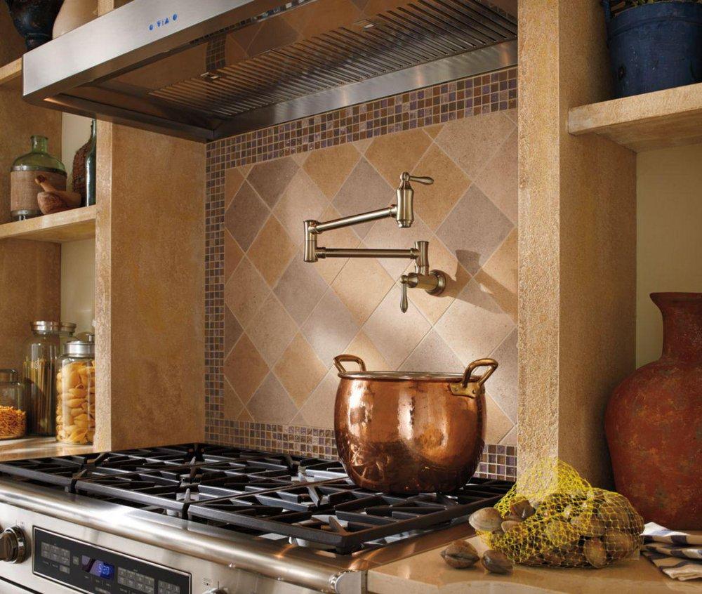 DELTA FAUCET Delta Faucet 1177LF-CZ Wall Mount Pot Filler