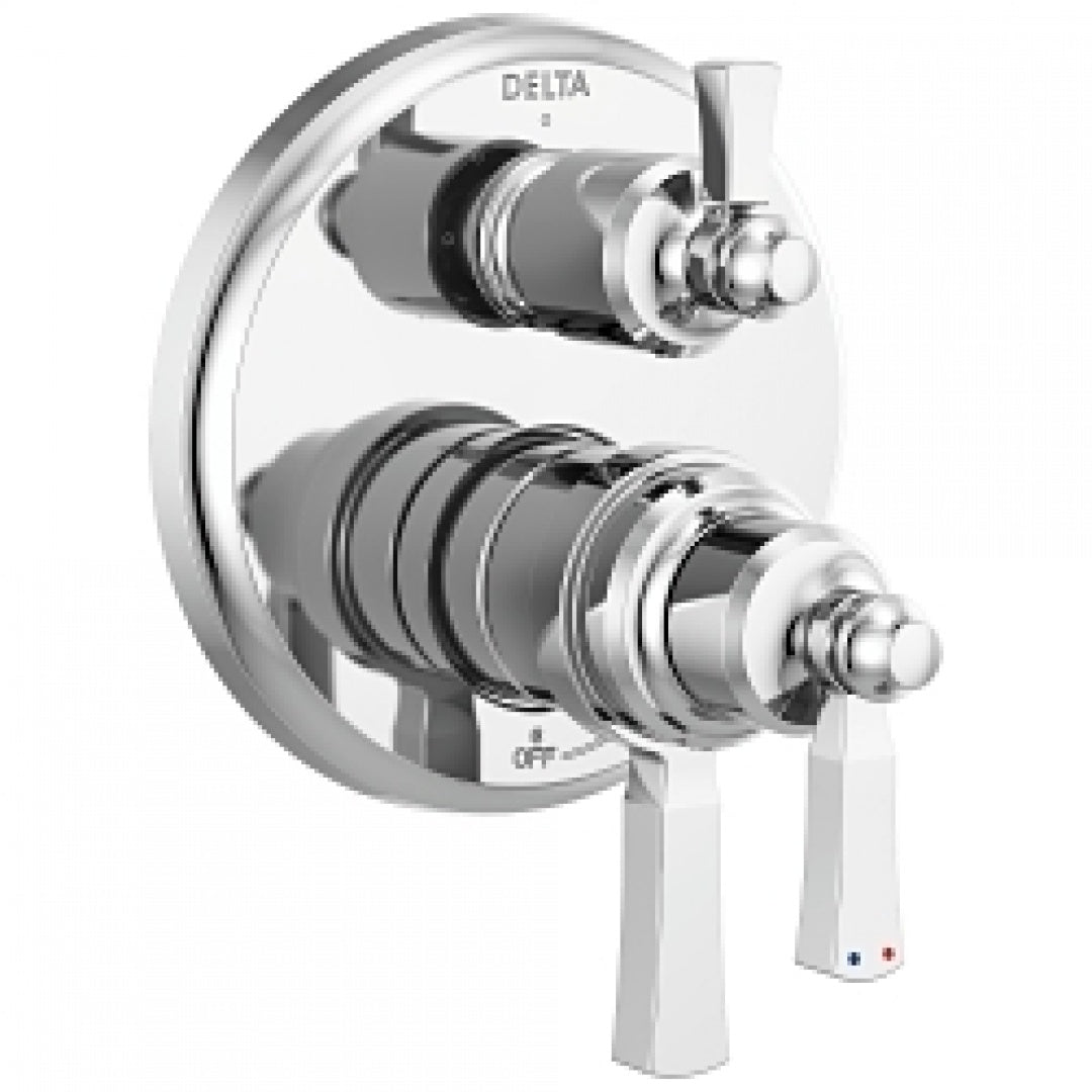 DELTA FAUCET Delta T27T856 Dorval Traditional 2-Handle Monitor 17T Series Valve Trim with 3