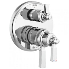 DELTA FAUCET Delta T27T856 Dorval Traditional 2-Handle Monitor 17T Series Valve Trim with 3