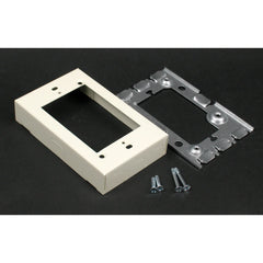LEGRAND Legrand-Wiremold V5751 Flush Extension Adapter, Steel, Single Gang, Ivory