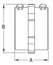 BRIDGEPORT FITTINGS BRIDGEPORT 246 BRDGPORT 2 1/2IN SET SCREW CPLG