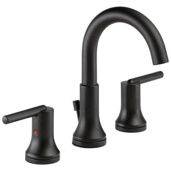 DELTA FAUCET DELTA FAUCET 3559-BLMPU-DST Trinsic Widespread Bathroom Faucet 1.2 GPM Matte Black