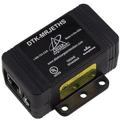 DIVERSITECH DITEK DTK-MRJETHS Ethernet Surge Protector for CAT5e, CAT6, and CAT6A Data Lines