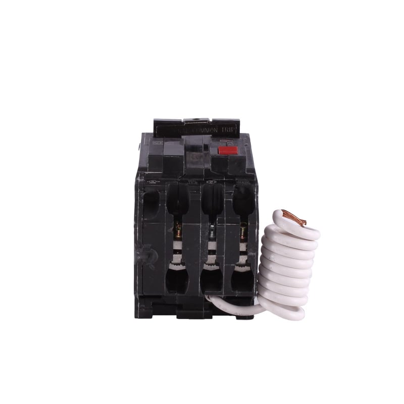 GENERAL ELECTRIC GE THQB2120GFT Q-Line, 2 Pole, 20 Amp, GFCI Bolt-On Circuit Breaker, 120/240 Volt