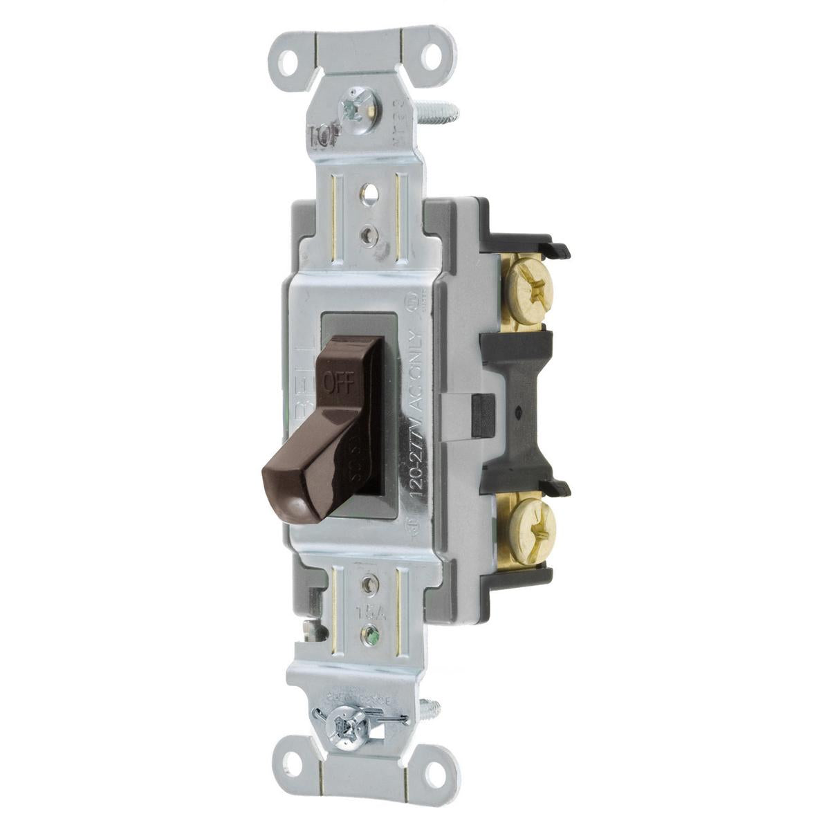 HUBBELL WIRING Wiring Device-Kellems CS115 Toggle Switch 120 to 277 VAC 15 A 4155 W