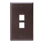 LEGRAND Legrand-On-Q WP3402-BR 1-Gang, 2-Port Wall Plate, Brown