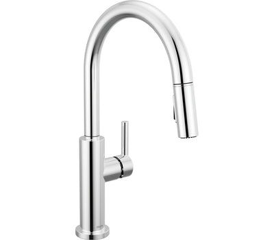 DELTA FAUCET Delta 19867LF Nicoli 1-Handle Pulldown Kitchen Faucet
