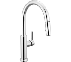 DELTA FAUCET Delta 19867LF Nicoli 1-Handle Pulldown Kitchen Faucet
