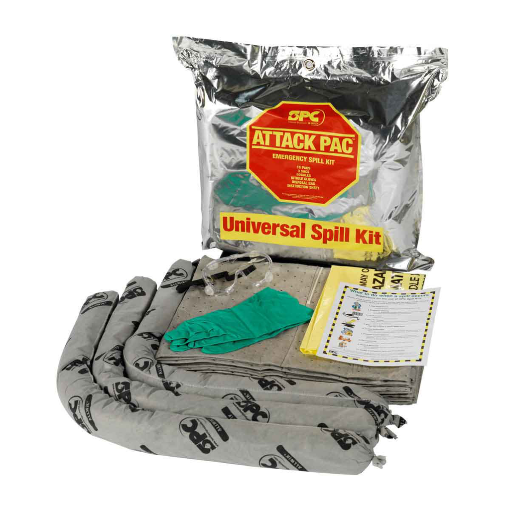 BRADY SPC SKA-ATK Allwik Attack Pac Portable Spill Control Kits - Universal Application