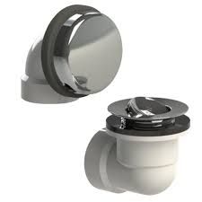 WATCO Watco 901-PF-PVC-CP Presflo 1-7/8 in. Plastic Bath Waste Half Kit in Chrome Plated