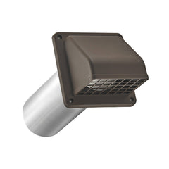 LAMBRO INDUSTRIES Lambro Industries 224B Plastic Exhaust Wall Hood Vent 4 inch