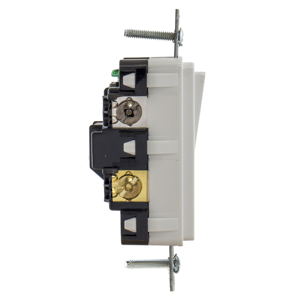HUBBELL WIRING Hubbell RSD415W 15 Amp 120/277 VAC 4-Way White Rocker Switch