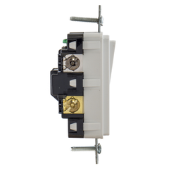 HUBBELL WIRING Hubbell RSD415W 15 Amp 120/277 VAC 4-Way White Rocker Switch