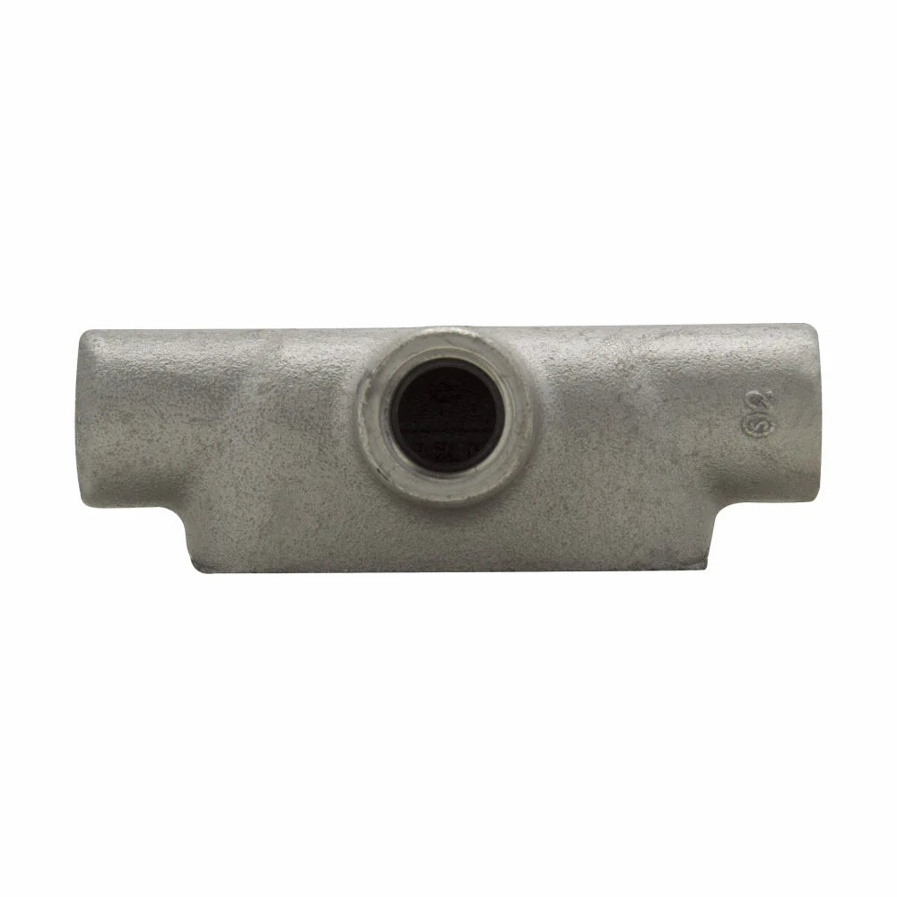 EATON Crouse-Hinds T67 2 T-Style Conduit Body, Form-7, Iron Alloy