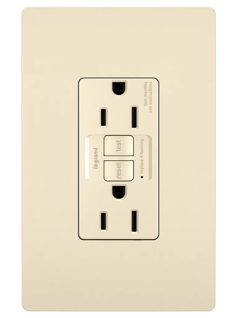 LEGRAND Pass & Seymour 1597-TRLA Duplex With LED Indicator Light Type High Impact Resistant