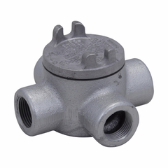 EATON Crouse-Hinds GUAX16 Conduit Outlet Box With Cover 1/2