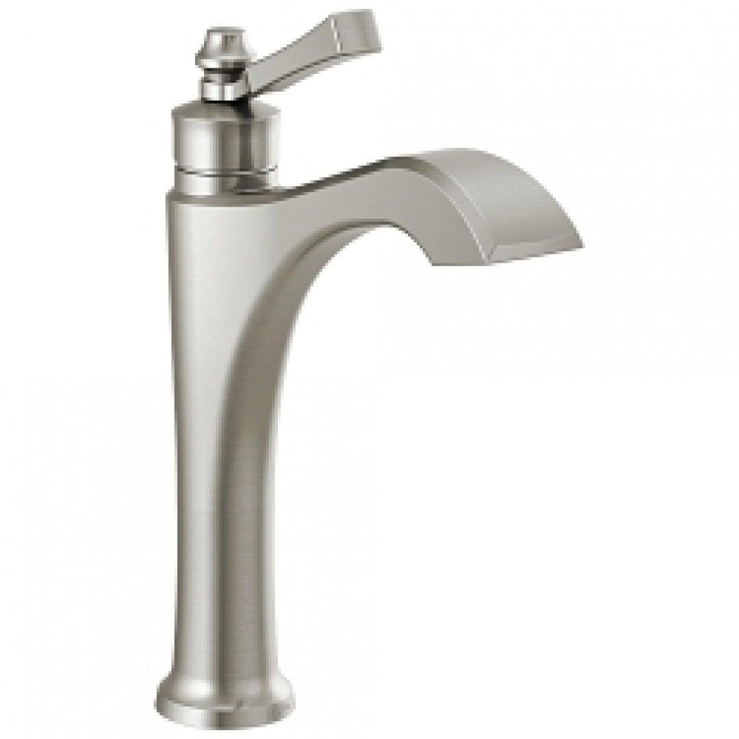 DELTA FAUCET Delta 656-SS-DST Dorval: Single Handle Mid-Height Vessel Bathroom Faucet