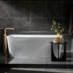 GROHE GROHE 23491GNA Essence Single Handle Lever Floor Mount Filler in Brushed Cool Sunrise