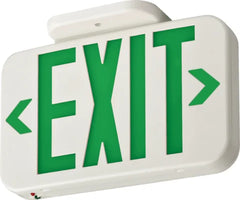 ACUITY BRANDS Lithonia Lighting EXRG-M6 LED Exit Sign, Switchable Red / Green Lettering, 120-277V, Thermoplastic White Housing