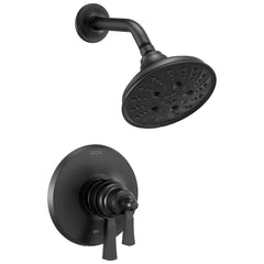 DELTA FAUCET Delta Faucet T17256-BL Dorval Two Handle Multi Function Shower Faucet in Matte Black (Trim Only)