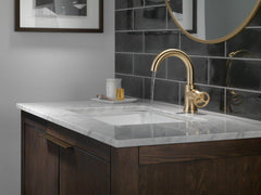 DELTA FAUCET Delta Faucet 558HAR-CZ-DST Trinsic® Single Handle Monoblock Bathroom Sink Faucet in Champagne Bronze