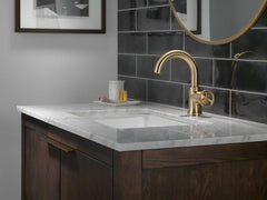 DELTA FAUCET Delta Faucet 558HAR-CZ-DST Trinsic® Single Handle Monoblock Bathroom Sink Faucet in Champagne Bronze
