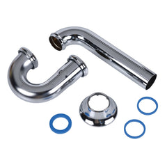 OATEY Dearborn 704DFBN-1 Chrome-Plated Brass P-Trap 1.5 inch with Deep Flange