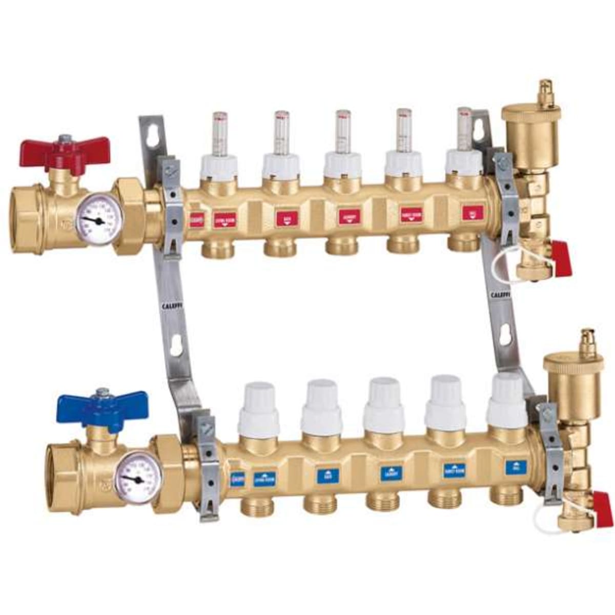 CALEFFI Caleffi 6686G5S1A TwistFlow Radiant Manifold Assembly 1 inch