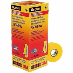 3M 3M 35-YELLOW-3/4X66FT Vinyl Color-Coding Electrical Tape 35