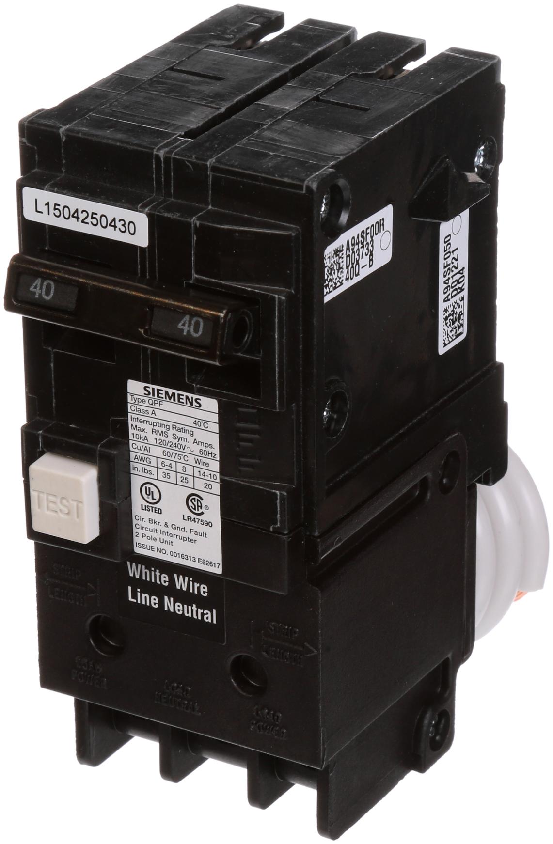 SIEMENS Ite QF240 Molded Case Circuit Breaker 40A