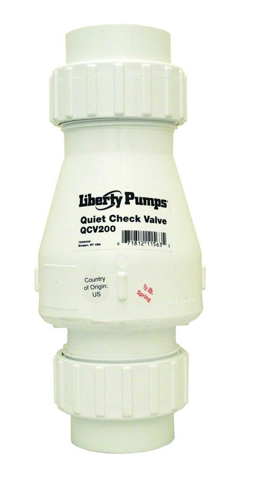 LIBERTY PUMPS Liberty Pumps QCV200 2 in. 2.5 lbs Spring Check Valve