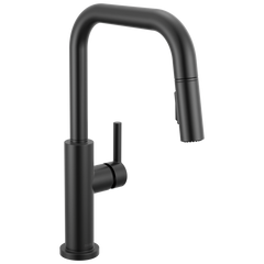 DELTA FAUCET Delta Faucet 19868LF-CZ Nicoli Single Handle Pull-Down Kitchen Faucet in Champagne Bronze