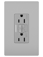LEGRAND Pass & Seymour 1597TRWRGRY GFCI Receptacle 15A 125V Self-Test Weather-Resistant