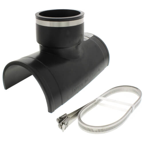 FERNCO Fernco TST-4 4 Inch PVC Flexible Tee Tap Saddle for 6 Inch and Larger Sewer Mains